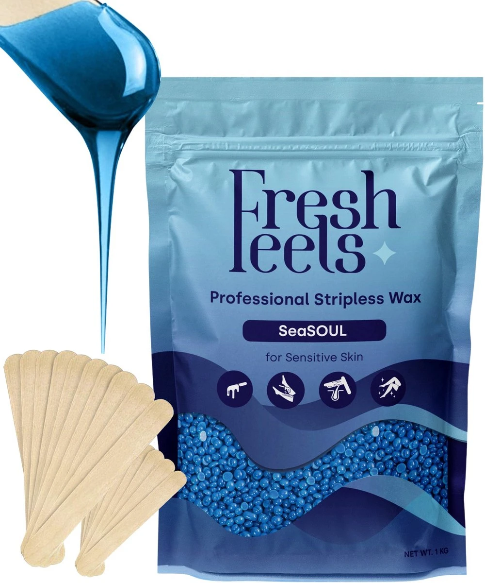 Freshfeels® Hard Wax Beans - Incl. 20x Wax Spatels - 1 KG - Voor Lichaam & Gezicht - Wax Parels - Wax Bonen - Wax Korrels - Voor Gevoelige Huid - Fijn/Grof Haar - Brazilian Hard Wax - Aqua Blauw 3 Freshfeels® Hard Wax Beans - Incl. 20x Wax Spatels - 1 KG - Voor Lichaam & Gezicht - Wax Parels - Wax Bonen - Wax Korrels - Voor Gevoelige Huid - Fijn/Grof Haar - Brazilian Hard Wax - Aqua Blauw