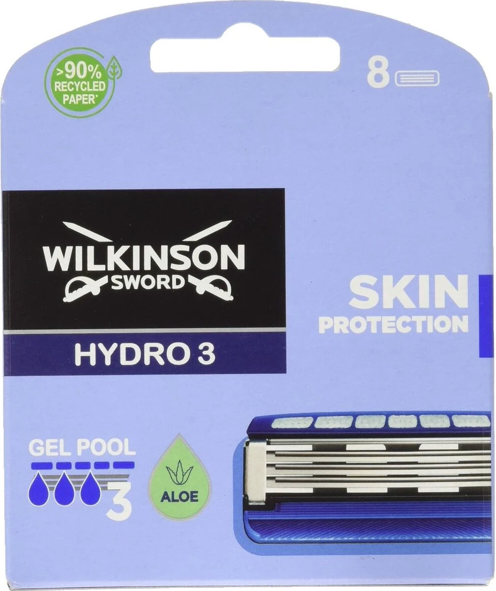 Wilkinson Sword Hydro 3 Scheermesjes Skin Protection 8 Stuks 10 Wilkinson Sword Hydro 3 Scheermesjes Skin Protection 8 Stuks - Afbeelding 8