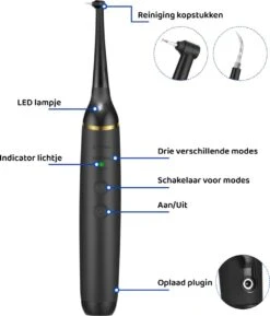 ExCorn Elektrische Tandsteen Verwijderaar - Inclusief 6-delig Tandartsset - 3 Standen - Elektrisch Tandplak Verwijderen - Tanden Polijsten -Gillette Winkel 1026x1200