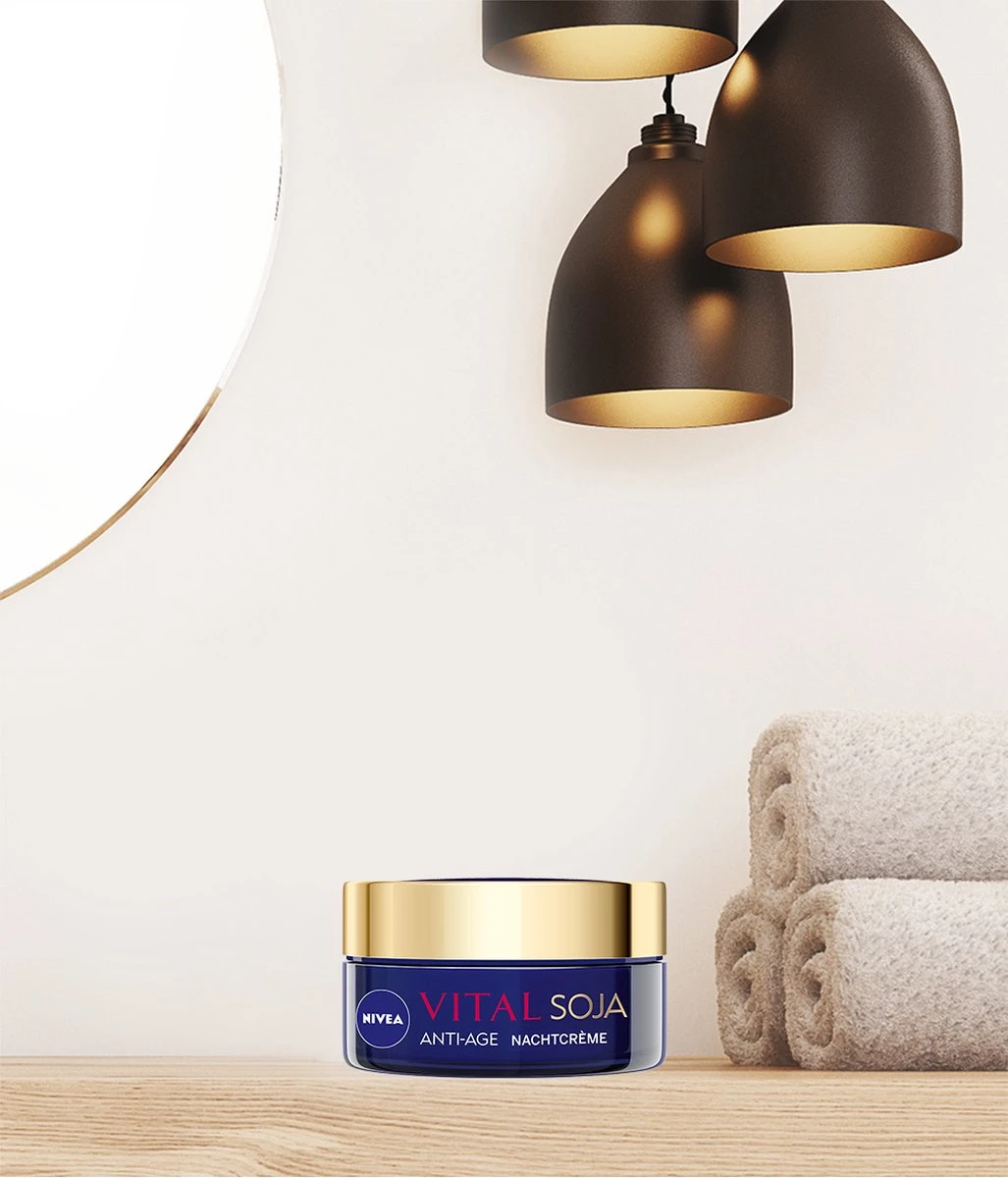 NIVEA VITAL Soja Anti-Age - 50 Ml - Nachtcrème 6 NIVEA VITAL Soja Anti-Age - 50 Ml - Nachtcrème - Afbeelding 4