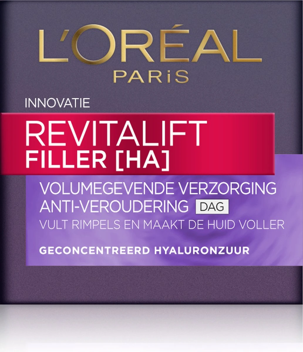 L’Oréal Paris Revitalift Filler Dagcrème - Anti Rimpel - 50 Ml 4 L’Oréal Paris Revitalift Filler Dagcrème - Anti Rimpel - 50 Ml - Afbeelding 2