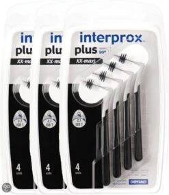 Interprox Plus XX-Maxi - 6 Tot 11 Mm - Zwart 3 X 4 Stuks - Voordeelpakket