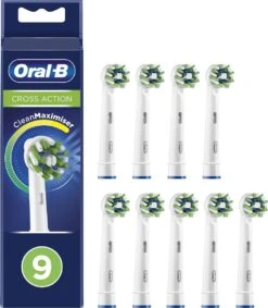 Oral B Oral-B CrossAction Opzetborstel Met CleanMaximiser-technologie, Verpakking Van 9 Stuks -Gillette Winkel 1049x1200 2