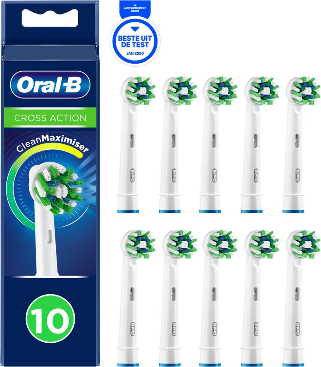 Oral B Oral-B CrossAction - Met CleanMaximiser-technologie - Opzetborstels - 10 Stuks - Brievenbusverpakking 13 Oral B Oral-B CrossAction - Met CleanMaximiser-technologie - Opzetborstels - 10 Stuks - Brievenbusverpakking - Afbeelding 11
