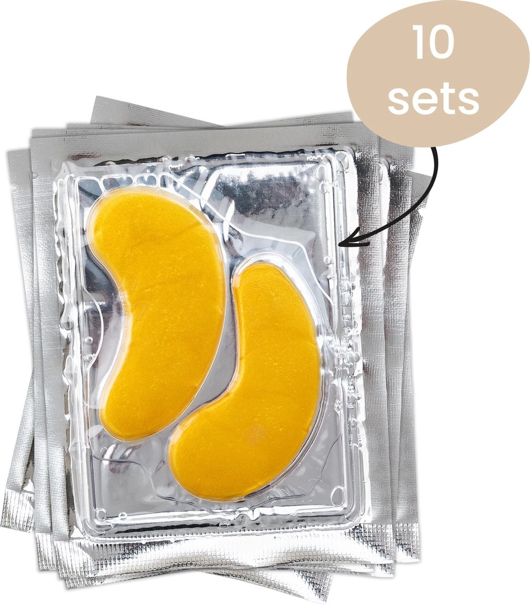 Collageen Oogmasker Van Vicius® - Gezichtsverzorging Tegen Wallen (10 Sets) - Eye Pads Tegen Donkere Kringen - Hydrogel 24K Goud 6 Collageen Oogmasker Van Vicius® - Gezichtsverzorging Tegen Wallen (10 Sets) - Eye Pads Tegen Donkere Kringen - Hydrogel 24K Goud - Afbeelding 4