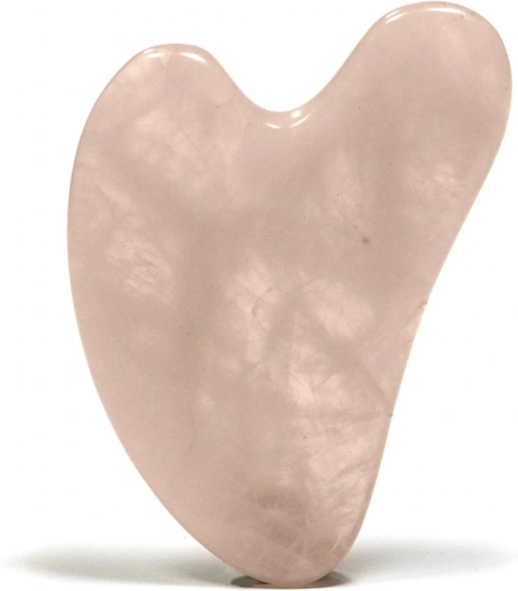 Gua Sha Steen - 100% Rozenkwarts Steen - Gua Sha Tool - Gezichtsmassage - Edelstenen 3 Gua Sha Steen - 100% Rozenkwarts Steen - Gua Sha Tool - Gezichtsmassage - Edelstenen