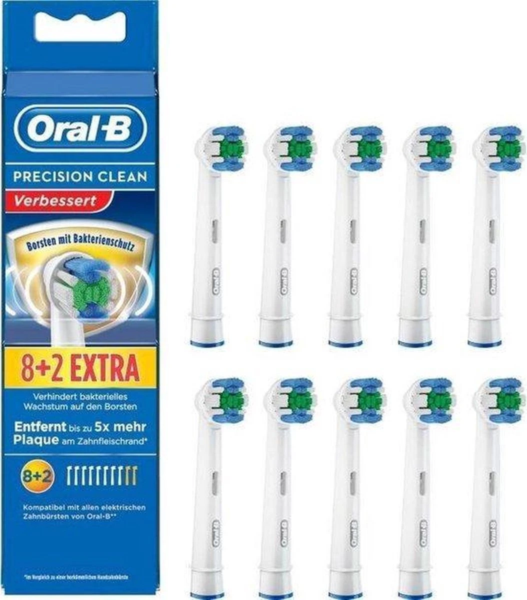 Oral B Oral-B Precison Clean Opzetborstels - 8 +2 Stuks 19 Oral B Oral-B Precison Clean Opzetborstels - 8 +2 Stuks - Afbeelding 17