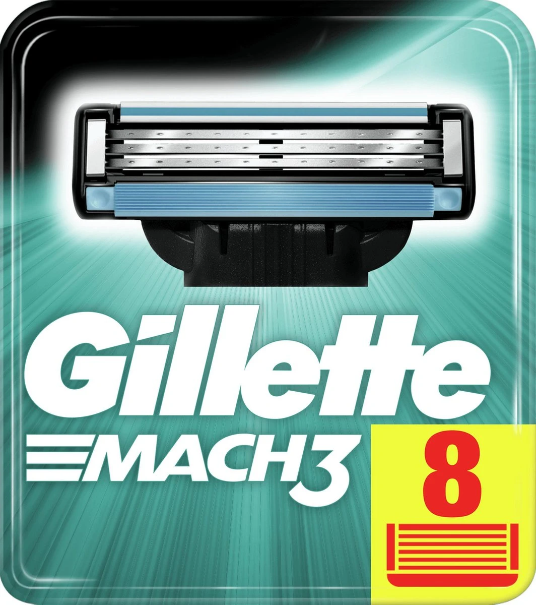 Gillette® Gillette Mach3 - 8 Stuks - Scheermesjes 3 Gillette® Gillette Mach3 - 8 Stuks - Scheermesjes