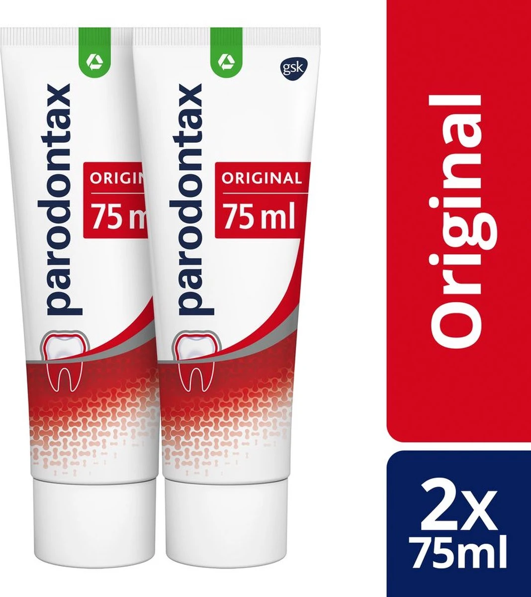 Parodontax Original Dagelijkse Tandpasta Tegen Bloedend Tandvlees 2x75 Ml 3 Parodontax Original Dagelijkse Tandpasta Tegen Bloedend Tandvlees 2x75 Ml