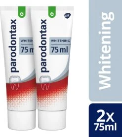 Parodontax Whitening Dagelijkse Tandpasta Tegen Bloedend Tandvlees 2x75 Ml