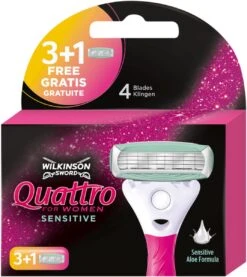 Wilkinson Woman Scheermesjes Quattro Sensitive 4 Stuks -Gillette Winkel 1071x1200 10