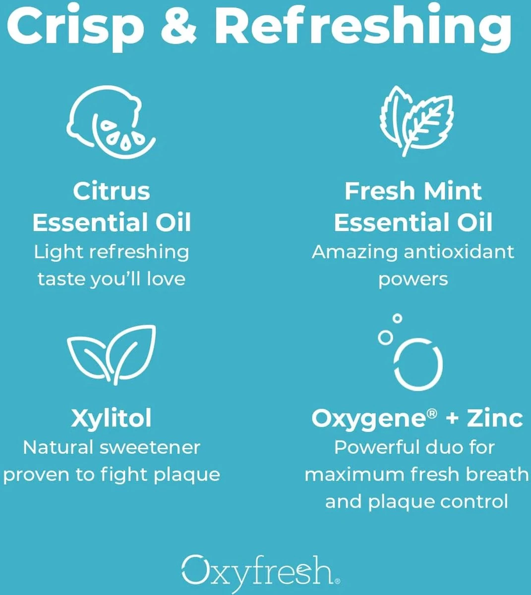 Oxyfresh Power Rinse Mondwater - Lemon-Mint - 473 Ml 9 Oxyfresh Power Rinse Mondwater - Lemon-Mint - 473 Ml - Afbeelding 7