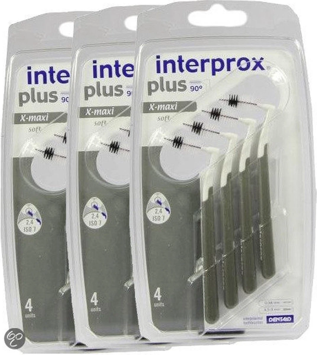 Interprox Plus X-Maxi - 4.5 Tot 9 Mm - Grijs 3 X 4 Stuks - Voordeelpakket 3 Interprox Plus X-Maxi - 4.5 Tot 9 Mm - Grijs 3 X 4 Stuks - Voordeelpakket