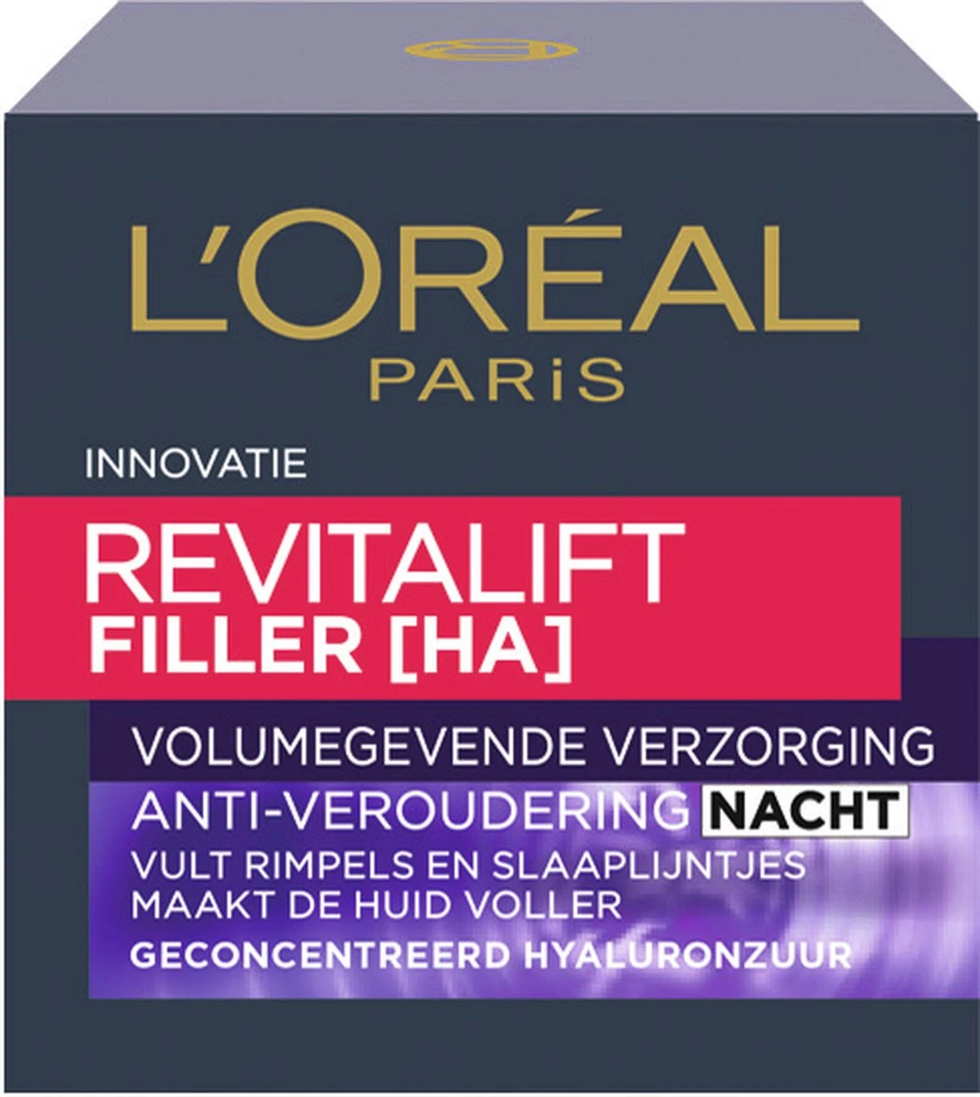 L’Oréal Paris Revitalift Filler Nachtcrème - 50 Ml - Anti Rimpel 4 L’Oréal Paris Revitalift Filler Nachtcrème - 50 Ml - Anti Rimpel - Afbeelding 2