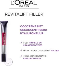L’Oréal Paris Revitalift Filler Oogcrème - 15 Ml -Gillette Winkel 1077x1200 2