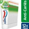 Aquafresh Anti Cariës Tandpasta Voor Gezonde Tanden, Voordeelverpakking 12- Pack, Recyclebare Plastic Tube En Dop -Gillette Winkel 1083x1200 1