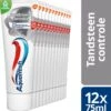 Aquafresh Tandsteen Controle Tandpasta Voor Gezonde Tanden Voordeelverpakking 12x75ml, Recyclebare Plastic Tube En Dop -Gillette Winkel 1083x1200