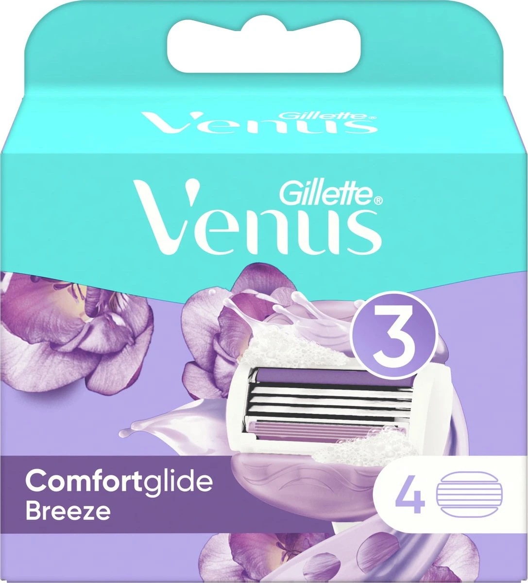 Gillette Venus Comfortglide Breeze Scheermesjes Voor Vrouwen - 4 Navulmesjes 11 Gillette Venus Comfortglide Breeze Scheermesjes Voor Vrouwen - 4 Navulmesjes - Afbeelding 9