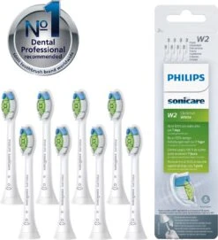 Philips Sonicare W2 Optimal White HX6068/12 - Opzetborstels - 8 Stuks -Gillette Winkel 1095x1200