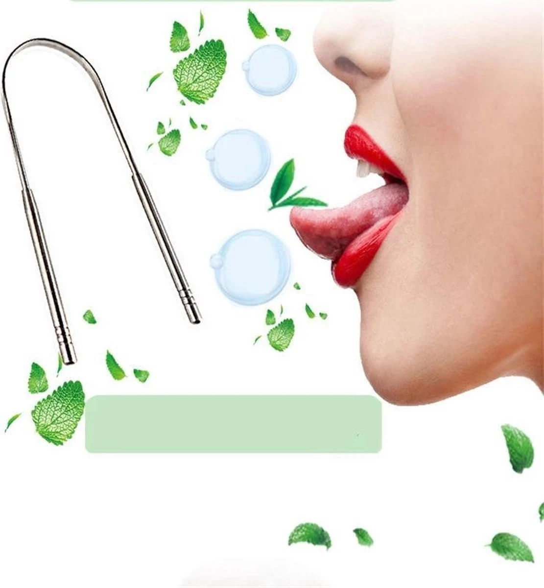 LOUZIR Handige RVS Tong Schraper - Mondhygiëne Care- Tongreiniger Care Kit - Frisse Adem 6 LOUZIR Handige RVS Tong Schraper - Mondhygiëne Care- Tongreiniger Care Kit - Frisse Adem - Afbeelding 4