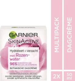 Garnier Skinactive Face Botanische Dagcrème Met Rozenwater - 2 X 50ml - Voordeelverpakking -Gillette Winkel 1111x1200 3