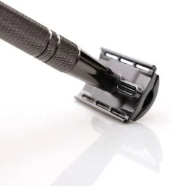 Safety Razor Scheermes + 20 Scheermesjes - Aluminium - Antraciet - Double Blade -Gillette Winkel 1119x1200 10