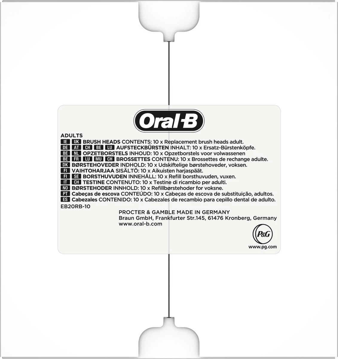 Oral B Oral-B Precision Clean - Met CleanMaximiser-technologie - Opzetborstels -10 Stuks - Brievenbusverpakking 12 Oral B Oral-B Precision Clean - Met CleanMaximiser-technologie - Opzetborstels -10 Stuks - Brievenbusverpakking - Afbeelding 10