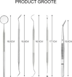 Newide Professionele Tandarts Set Met Luxe Etui – Tandsteen Verwijderaar – RVS Tandarts Setje – Tandenstokers – Tandartshaakje – Tand Verzorging Gereedschap Set – Tandplak Verwijderaar -Gillette Winkel 1136x1200 1