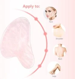 Merkloos Premium Roze Kwarts GuaSha Tool | 100% Echte Rose Quartz | Jade Steen Gezichtstool -Gillette Winkel 1139x1200 5