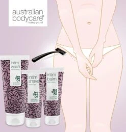 Serie Scheren Intieme Zone - 3 Producten Voor Het Verwijderen Van Rode Bultjes, Vlekjes En Ingegroeide Haren Na Het Scheren. De Serie Bevat: Intim Wash 200ml, Intim Shave 100ml, Intieme Aftershave Balsem 100ml | Australian Bodycare -Gillette Winkel 1144x1200 3