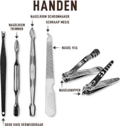 Merkloos 10-Delige Manicureset - Pedicure Set - Nagelverzorging Kit - Nagelvijl - Nagelknipper - Opbergetui - Reisset - Nageltang - Voetverzorging -Gillette Winkel 1145x1200 7