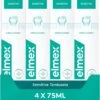 Elmex Sensitive Tandpasta 4 X 75ml - Voor Gevoelige Tanden - Voordeelverpakking -Gillette Winkel 1148x1200