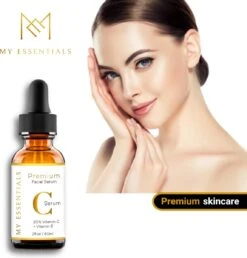 Essentials Premium Vitamin C Serum | 60 ML | 20% C Serum | Met Vitamine E | Gezichtsserum Vrouwen | Vitamine C Serum Gezicht | Vit C Serum | Anti Rimpel | Tegen Pigmentvlekken | -Gillette Winkel 1148x1200 2