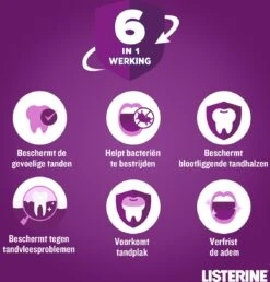 LISTERINE Total Care Tandbescherming, Mondspoeling, Biedt Complete Bescherming Voor Sterke Tanden Met 6 In 1 Effect, 3 X 500 Ml -Gillette Winkel 1151x1200 1