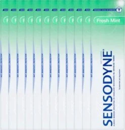 Sensodyne Tandpasta Fresh Mint Voordeelverpakking - 12 X 75 Ml