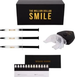 The Million Dollar Smile® Tandenbleekset Geschikt Voor Gevoelige Tanden - Zonder Peroxide (0%) - Wittere Tanden - 100% Natuurlijk - Tanden Bleken - Tandenblekers - Teeth Whitening Kit - Geen Gevoelige Tanden -Gillette Winkel 1157x1200