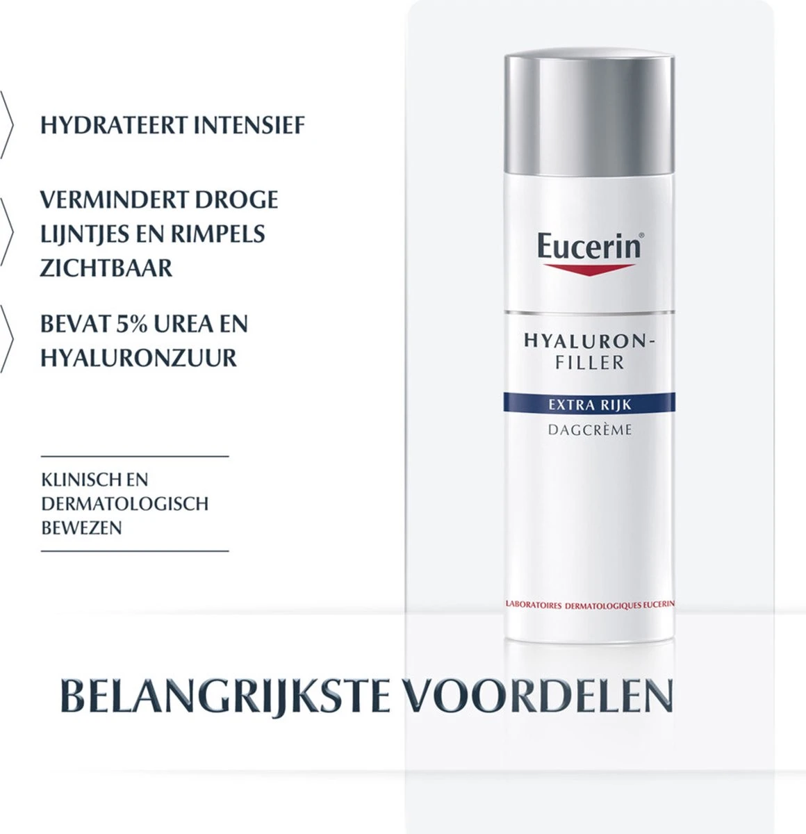 Eucerin Hyaluron-Filler Anti-Rimpel Urea Rijke Textuur - Dagcrème - 50 Ml 10 Eucerin Hyaluron-Filler Anti-Rimpel Urea Rijke Textuur - Dagcrème - 50 Ml - Afbeelding 8