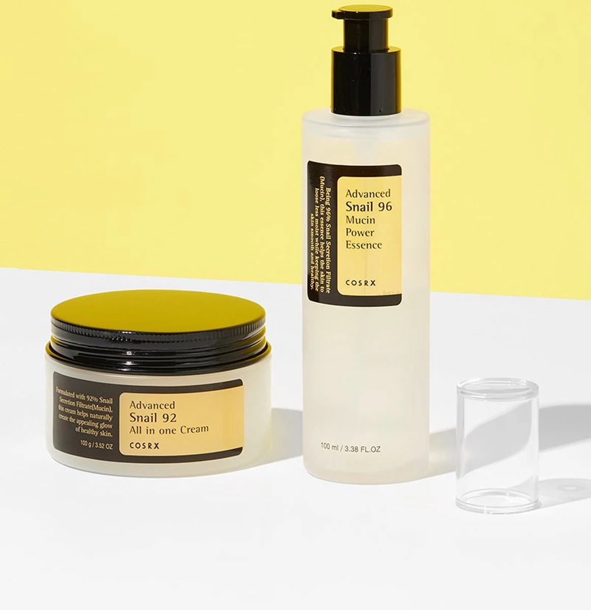 COSRX Combi Set: Advanced Snail 92 All In One Cream 100ml (1) & Advanced Snail 96 Mucin Power Essence 100ml (1) - Snail Collection COSRX - Korean Beauty - Award Winning - Ordinary Skincare Routine - Glowy Radiant & Hydrating - Gezichtsverzorgingset 8 COSRX Combi Set: Advanced Snail 92 All In One Cream 100ml (1) & Advanced Snail 96 Mucin Power Essence 100ml (1) - Snail Collection COSRX - Korean Beauty - Award Winning - Ordinary Skincare Routine - Glowy Radiant & Hydrating - Gezichtsverzorgingset - Afbeelding 6