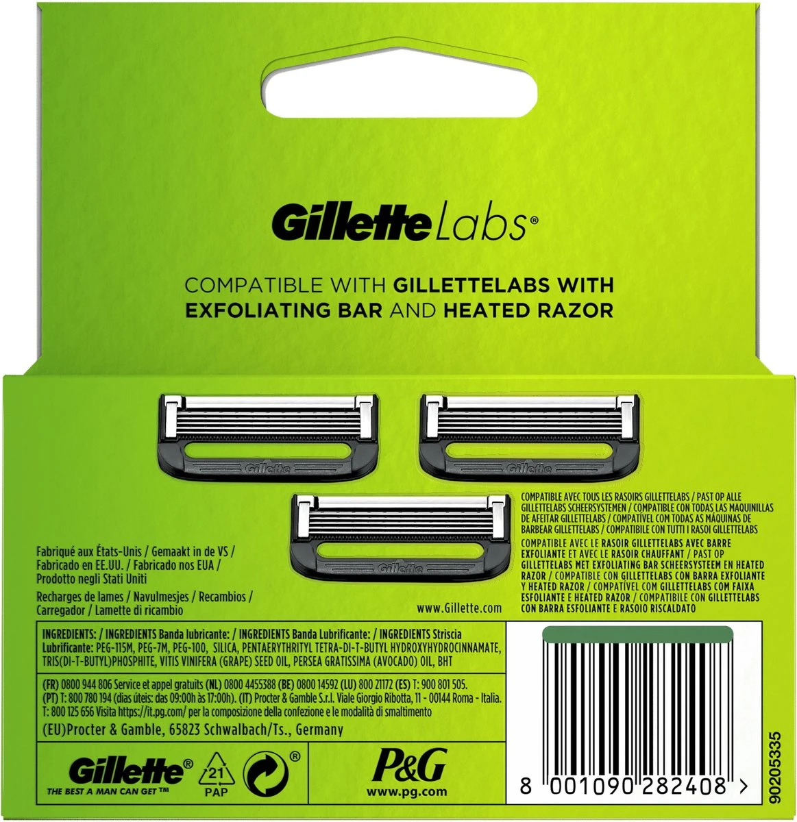 Gillette® Gillette Navulmesjes Voor GilletteLabs - Exfoliating Bar En Heated Razor - 3 Scheermesjes 9 Gillette® Gillette Navulmesjes Voor GilletteLabs - Exfoliating Bar En Heated Razor - 3 Scheermesjes - Afbeelding 7