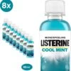 Listerine Cool Mint Mondwater, Mondspoeling Met Intens Frisse Muntsmaak, Bestrijdt Schadelijke Bacteriën Voor Gezond Tandvlees, 8 X 95 Ml -Gillette Winkel 1168x1200 2