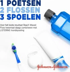 Johnson & Johnson Reach Dental Waxed Floss Flosdraad- 200 M - Flosdraad -Gillette Winkel 1176x1200 2