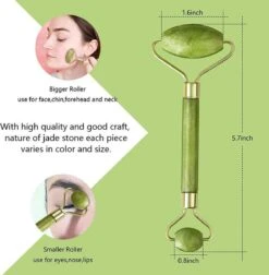 Queen Health | Jade Roller | Gezicht Massage | Verzorging Voor Je Huid En Tegen Wallen En Rimpels | 100% Jade Kristal | Zorgt Voor Jongere Uitstraling! -Gillette Winkel 1177x1200 11