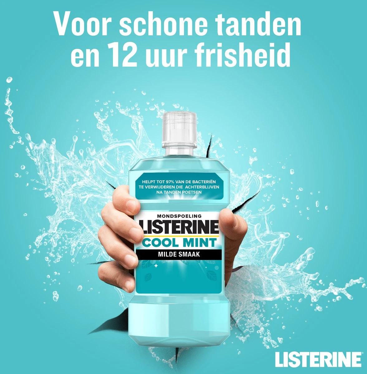 LISTERINE Cool Mint Milde Smaak, Mondspoeling Zonder Alcohol Met Etherische Oliën, Helpt Bacteriën Te Verwijderen En Zorgt Voor Een Langdurig Frisse Adem, 3 X 500 Ml 5 LISTERINE Cool Mint Milde Smaak, Mondspoeling Zonder Alcohol Met Etherische Oliën, Helpt Bacteriën Te Verwijderen En Zorgt Voor Een Langdurig Frisse Adem, 3 X 500 Ml - Afbeelding 3