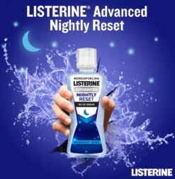 LISTERINE Nightly Reset Milde Smaak, Mondspoeling Met RAPID-FUSHION -technologie Voor Gebruik Tijdens De Nacht, Hermineraliseert Het Tandglazuur, 3 X 400 Ml -Gillette Winkel 1178x1200