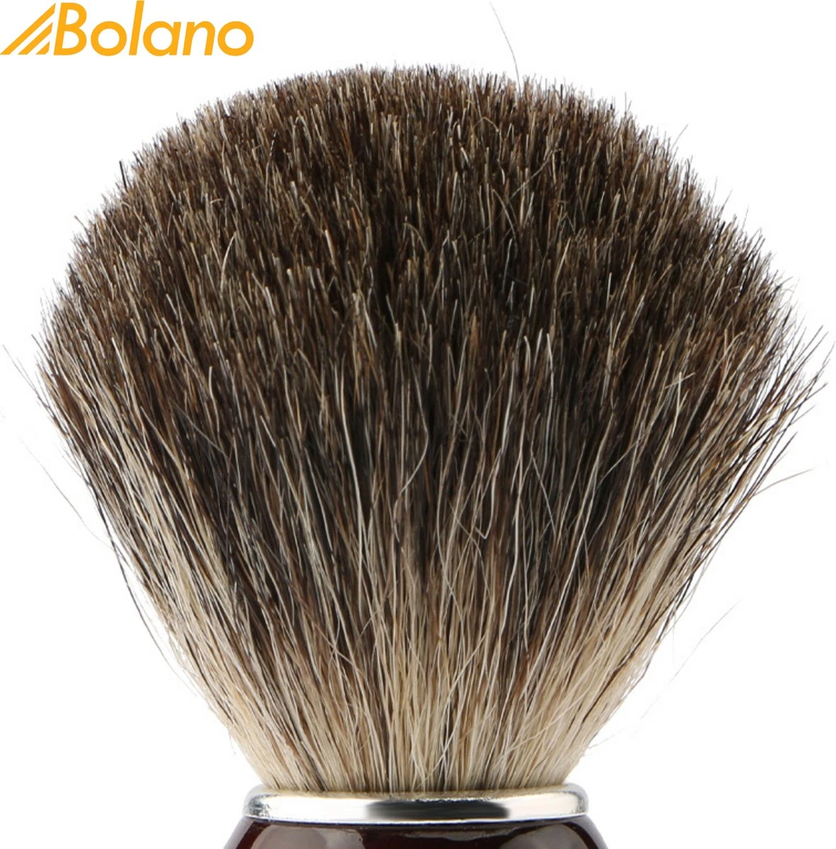 Bolano® Premium Duurzaam Scheerkwast Brown Wood - Klassiek Scheerkwast Voor Mannen En Vrouwen - 100% Soepel Haar Voor Een Optimale Verdeling 6 Bolano® Premium Duurzaam Scheerkwast Brown Wood - Klassiek Scheerkwast Voor Mannen En Vrouwen - 100% Soepel Haar Voor Een Optimale Verdeling - Afbeelding 4