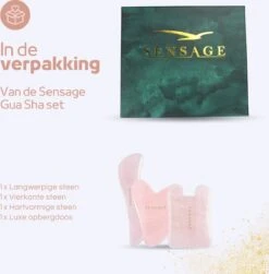 Sensage Gua Sha Set | 3-Delige Massage Set | 100% Natuurlijke Rozenkwarts Guasha Steen | Relax Anti Aging | Huidverzorging | Ontspanning | Gezichtsmassage | Lekkerder In Je Vel -Gillette Winkel 1181x1200 7