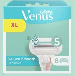 Gillette Venus Deluxe Smooth Sensitive Scheermesjes Voor Vrouwen - 8 Navulmesjes