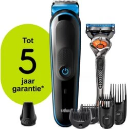 Braun MGK5245 7-in-1 Trimmer Baardtrimmer Voor Mannen - Gezichts- En Haartrimmer - Zwart/Blauw -Gillette Winkel 1183x1200 16