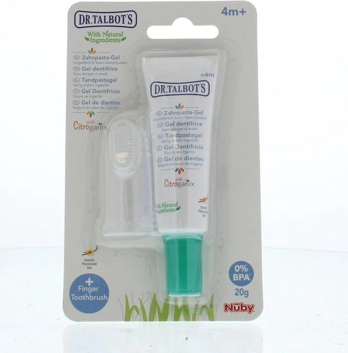 Nûby - Tandpasta Gel Voor Baby & Vingertandenborsteltje - 20g - 4m+ 6 Nûby - Tandpasta Gel Voor Baby & Vingertandenborsteltje - 20g - 4m+ - Afbeelding 4