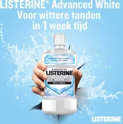 LISTERINE Advanced White Milde Smaak, Mondspoeling, Verwijdert Sterke Verkleuring Voor Wittere Tanden In Slechts 1 Week, 3x 500 Ml -Gillette Winkel 1188x1200 1